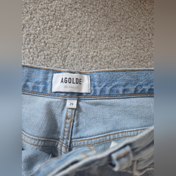 Agolde Pinch Waist High Rise Kick Jeans In Riptide - Picture 5 of 9